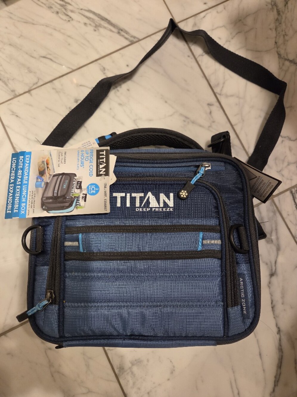 Titan Super Foam High Performance  Expandable Lunch Box Blue